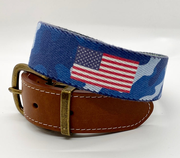 American Flag - Blue Camo